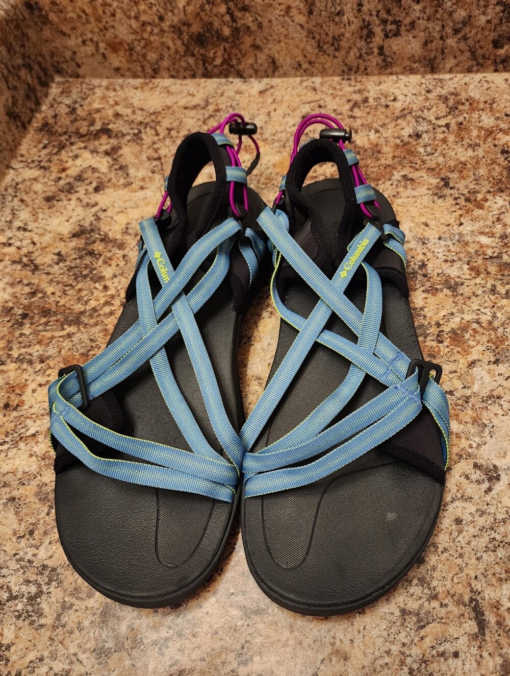 Columbia Price Stream Hiking Sandals Blue Purple Women Size 12